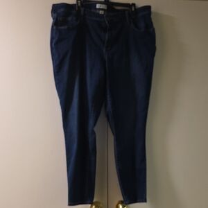 Ava & Viv Dark Blue Skinny Jeans 22 plus